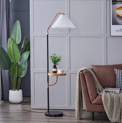 China Nordic Creative Modern Pleated LED Vertical Lamp Wireless Fill Floor Lamp For Living Room Bedroom Bedside for sale