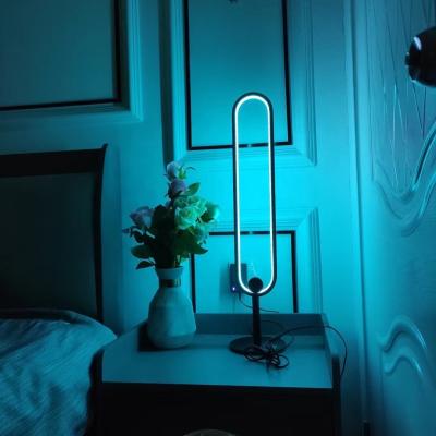 China Amazon Hot Sale Modern RGB LED Desk Lamp Modern Bedside Single Bed With Remote Control for sale