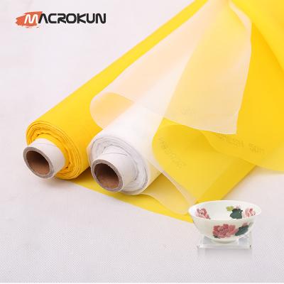 China High Quality Low Elongation High Tension Screen Printing Mesh Advertisement Printing for sale