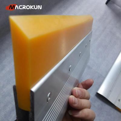 China Screen Printing 70-75 Duro Hardness Aluminum Squeegee Polyurethane Blade Material Silk Screen Printing for sale