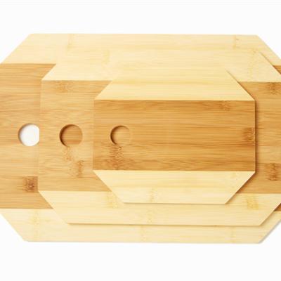 China Disposable Bamboo Butcher Block Two Tone Rectangular Cutting Board Disposable Kitchen Tableware for sale