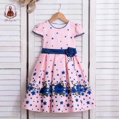 China 2022 American Baby Girls Dress Skirts Easter Girl Kids Dresses Washable 7 Years Dress For 7yr Kids for sale