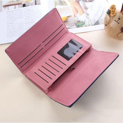 China New Design China Manufacturer Women's Leather Wallet Wholesale Anti-theft Cheap Wallet Clutch for sale