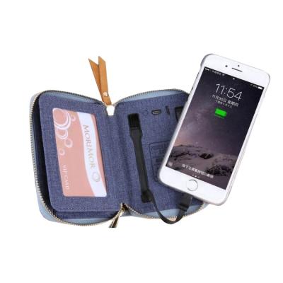 China With USB Cheap Price Hot Selling Men's Wallet With Power Bank Wallet Power Card Minimalist Smart Wallet for sale