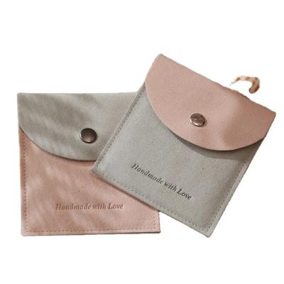 China Recyclable Custom Customizable 100 pcs logo microfiber jewelry envelopes  pouches custom logo  jewelry bags for sale