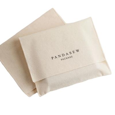 China Recyclable Custom Logo Printed  Cotton Velvet Soft  Gift Envelope Flap Jewelry Package   Pouch Handbag shoe cosmetic dust bag for sale