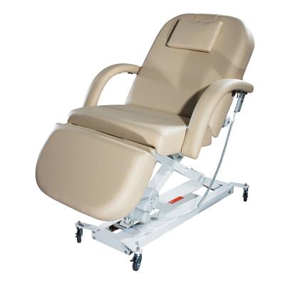 China Manufacturer Wholesale OEM Modern Adjustable Electric Leg-Rest And Backrest Beauty Bed Electric Spa Beauty Treatment Chair for sale