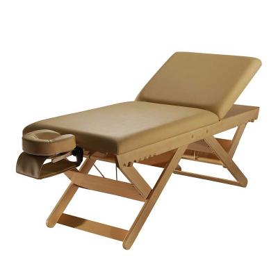 China Manufacturer Wholesale OEM Modern Reclining Backrest Massage Table Salon Beauty Spa Bed Foldable Stationary Beauty Couch Massage Bed for sale