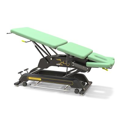 China Physiotherapy Treatment Clinic Massage and Hand Control Premier Infinity Control Medical Treatment Table Walk-Free Electric Table for sale