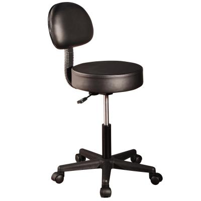 China Height Adjustment Master Massage Pneumatic Rolling Stool With Backrest for sale