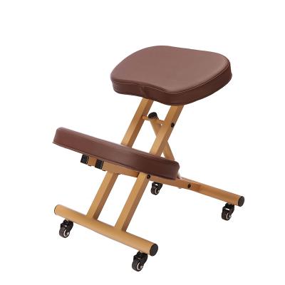 China Wooden Kneeling Posture Chair Kneeling Chair (Size) 6 Hole Adjustable Ergonomic Posture Chair Kneeling Height Adjustment for sale