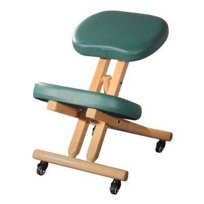 China PC21 Adjustable Easy Movable (Height) Master With Universal Wheels Adjustable Wooden Kneeling Chair for sale