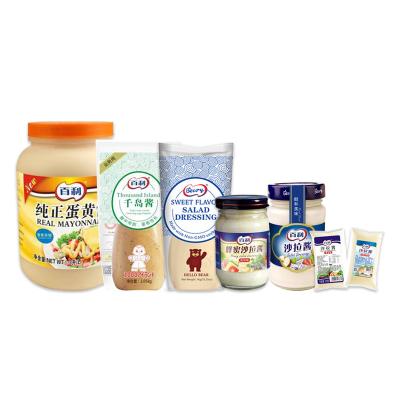 China Used For Bread Mayonnaise Dispenser Japanese Style Mayo Sauce 1KG 3L Original Wholesale Mayonnaise Sauce for sale