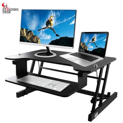 China STARSDOVE Office Furniture Ergonomic Adjustable Computer Keyboard (Waist)-Adjustable Height Adjustable Gaming Desk Sit Stands Desk for sale