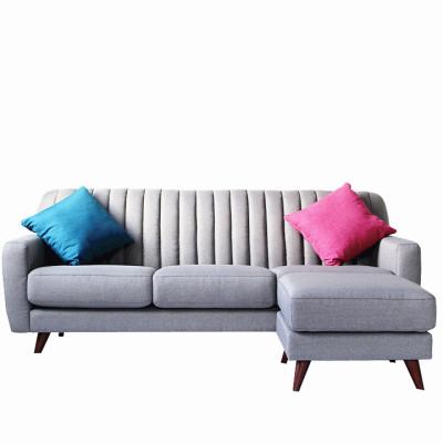 China Simple Design Modular Luxury Comfortable Sleep Sofa Gray Velvet Curve Sofa Bed for sale