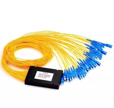 China Factory Supply PLC Splitter with SC connector  for FTTH  1x16  Fiber Optic ABS Box PLC 1x16 ABS Box PLC Splitter for sale