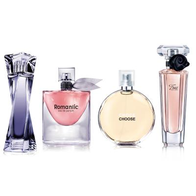 China New Ladies Four-Piece Glass Bottle Nice Perfume Long Lasting Perfumes Perfume Gift Set Women Perfume for sale