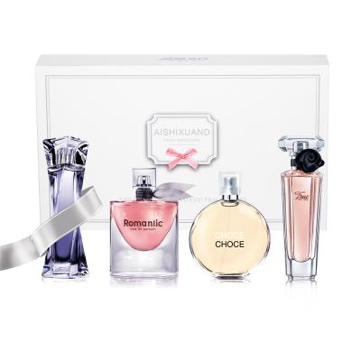 China Nice Scents 2021 New Perfume Women Perfume 4 Pcs Sets Women Cosmetic Long Lasting Perfume for sale