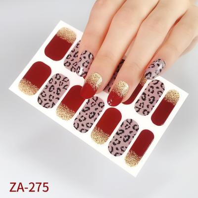 China Wholesale Non-Toxic Eco-Friendly DIY Manicure Nail Art Wraps Stickers Decals Strips Gel Polish Custom Nail Stickers For Girls for sale