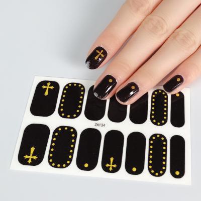 China Nail Art Sticker Cat Laser Plaid Tiger Flag Marble Laser Heart American Leopard Black Carrot DIY Manicure Nail Graffiti for sale