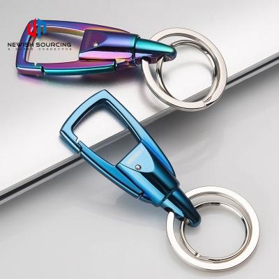 China Outdoor Travel Camping Hiking Low Price Sale 2021 Custom Logo Fashion Multicolor High End Geometric New Key Chain for sale