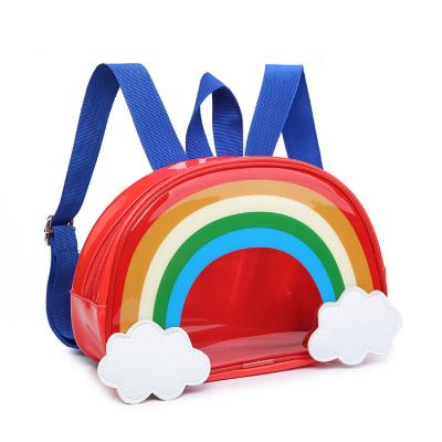 China 2021 high quality factory wholesale waterproof beautiful rainbow school backpack bag new for sale