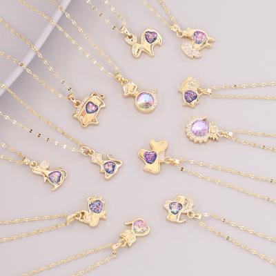 China FASHIONABLE Vintage Qufan Gold Zodiac Necklace Pendant Necklaces For Women Jewelry for sale