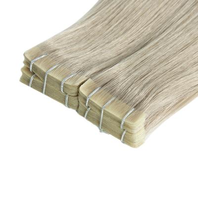 China Wholesale 12A Silky Straight Invisible Tape In Hair Extensions 100% Double Drawn Hair Tape In Remy Hair Extensions for sale