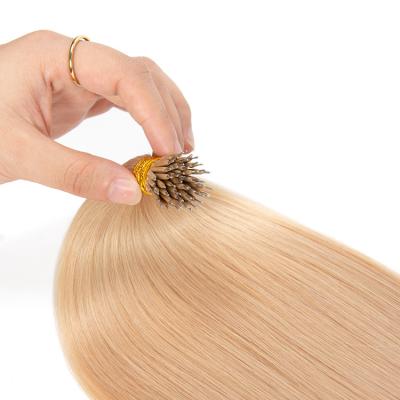 China Nano 100% Pulled Virgin Ring Hair Extension Double Nano Straight Hair Ring Hair Extension for sale