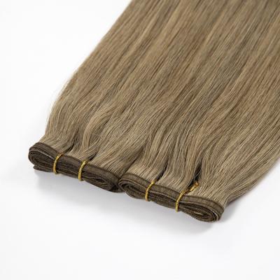 China New Hair Extensions Double End Extensions Super Thick Silk Flat Weft Curly Flat Weft Pulled Flat Curl Weft for sale