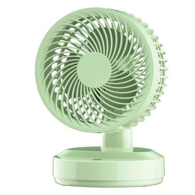 China Hot Selling High Efficiency Portable Low Noise Fan USB Chargeable Mobile Desktop Head Shaking Fan for sale