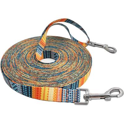 China Wholesale Custom Quick Release Dog Heavy Duty Strong Polyester Large Leads Nylon Colorful Leash For Large Dogs for sale