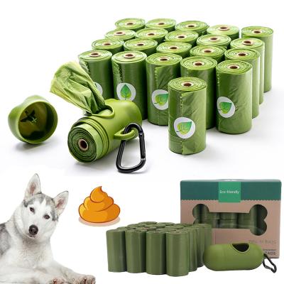 China Amazon Best Seller Sustainable Custom Scented Disposable Compostable Pet Waste Biodegradable Dog Poop Bag for sale