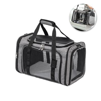 China Amazon Hot Stocked Pet Carrier Bag Airline Approved Small Dog Carrier Soft Sided Folding Portable Travel Dog Carrier for sale