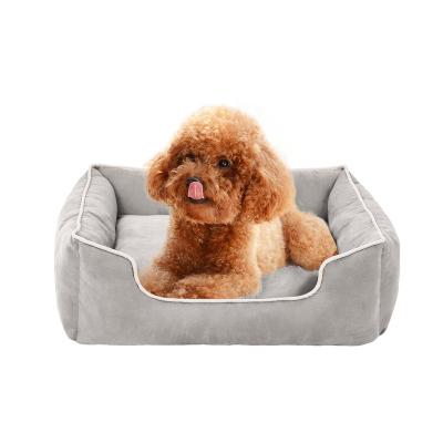 China Modern Round Cute Breathable Canvas Cheap Pet Designer Camas Mascotas China Supplies Dog Bed for sale