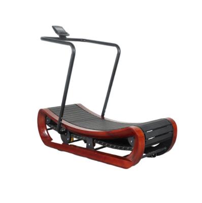 China Curved Non Powered Treadmills Non Electric Treadmills Tracked Wooden Non Powered Treadmill zu verkaufen