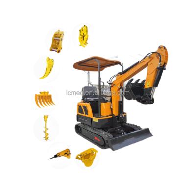 China Hotels Best Selling Mini Compact Excavators 1.2ton Mini Excavator Miniature Bagger for sale