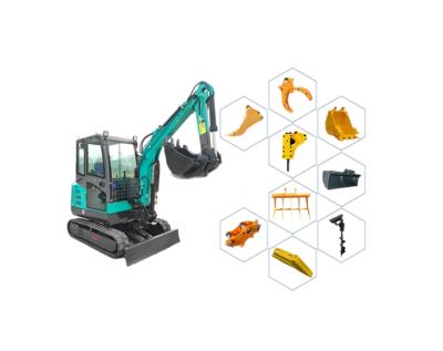 China Construction Micro Excavator 1ton Mini Crawler Small Digging Excavator With Rubber Track for sale