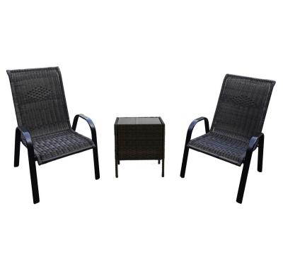 China 3 PCS Waterproof Outdoor Furniture Set Outdoor Garden Furniture Waterproof Wicker Furniture Sets for sale