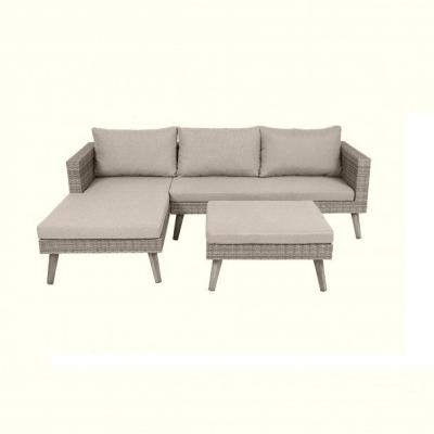 China Weather Furniture Garden Sofas Outdoor Furniture Waterproof Modern Outdoor Rattan Sectional Sofa Set for sale