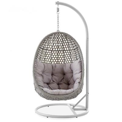 China Strong Swing Seat Good Selling Rattan Egg Chair Hanging Outdoor Swing Chair for sale