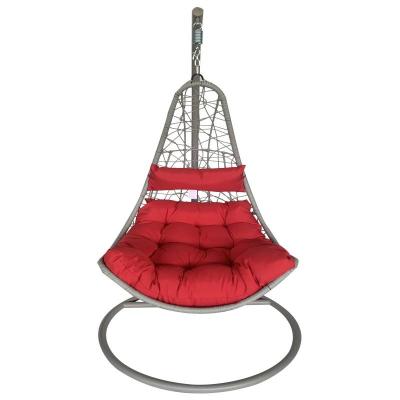 China Super Comfortable Garden Furniture Rattan Patio Swings Hanging Chair With Stand for sale