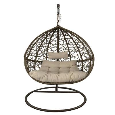 China Modern Patio Swings Kd Egg Hanging Chair With B2c Mail Cardboard Box Rattan Wicker Garden Sets for sale