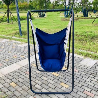 China Super Comfortable Swing Chair With Pocket Sturdy Hammock Cotton Canvas Hanging Hammock Chair for sale