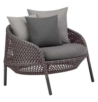 China Modern One Seat Sofa Set Rattan Rattan / Rattan Wicker Furniture for sale