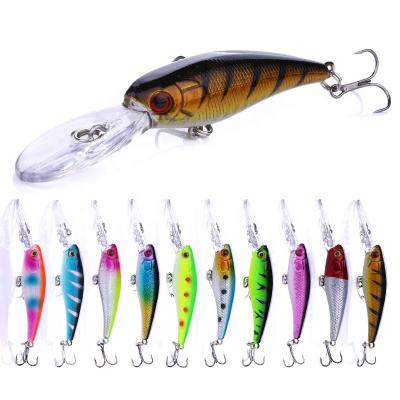 China Wholesale Hengjia 9.5cm ABS Plastic 8g Hard Plastic Bait Hard Minnow Fishing Floating Lures for sale