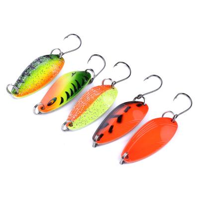 China Wholesale High Quality 4.5g Metal Spinner Spoon 3.2cm Sequins Hard Bait Fishing Tackle Lures For Bass for sale