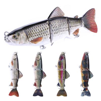 China Hengjia 16cm High Quality Plastic 42g 4 Sections Swimbait Multi Jointed Minnow Fishing Lures for sale