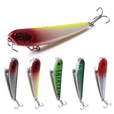 China ABS Wholesale 9cm Artificial Hard Plastic Bait 9.6g Floating Pencil Fishing Lures for sale