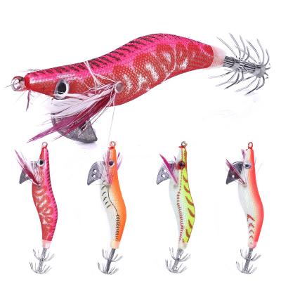 China Hengjia 8cm 7.4g Plastic Hard Plastic Artificial Groundbaits ABS Wholesale Shrimp Jigging Fishing Lures 8cm for sale